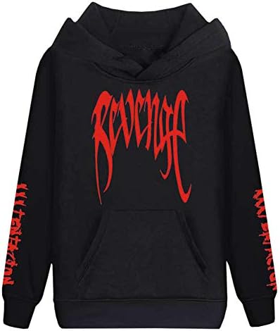 Queenromen Unisex Revenge Hoodie Xxxtentacion Jumper Top Cool Rap Graphic Hoody Sweatshirt
