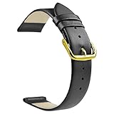 ZLIMSN Soft Leather Watch Bands - Smooth Thin Strap 18mm, 20mm, 22mm Straps Replacement