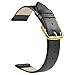 ZLIMSN Soft Genuine Leather Watch Band 18mm 20mm 22mm Brown Black Smooth Thin Full Grains Strap