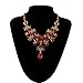 Hemlock Women Bohemia Jewelry Pendant Dance Necklace PartyEarrings (Red2)