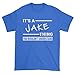 Expression Tees Mens It's A Jake Thing T-Shirt Small Royal Blue