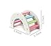 kathson DIY Hamster Rainbow Play Bridge Seesaw Rat Exercise Natural Funny Hamster Nest Toy for Syrian/robo/Mouse/Djungarian/Dwarf Hamster Mic and Small Animal