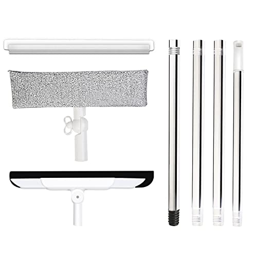 Weilu 2 Pack AllPurpose Window Squeegee with 59inch Extension Pole