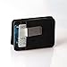 Epoint ECM07A01 Black Solid Leather Mens Card Holder Valentines Day Fitted Gentlemen Magic Wallet and Credit/ID Case