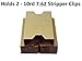 Ultimate Arms Gear 25 Pack of 7.62X39mm Stripper Clips Cardboard Box Inserts Holds 2 Clip Style of 10 Rounds Strips Sits in Pockets Bandoleers Bandoilers Vests Carriers Pouches
