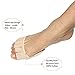 AUTPRO Velvet Women No Show Toe Sock Non Skid for Heels Flats Boots Relief Blister Rub,Invisible Ball of Foot Cushion Sleeve (2 Pair Beige Open)