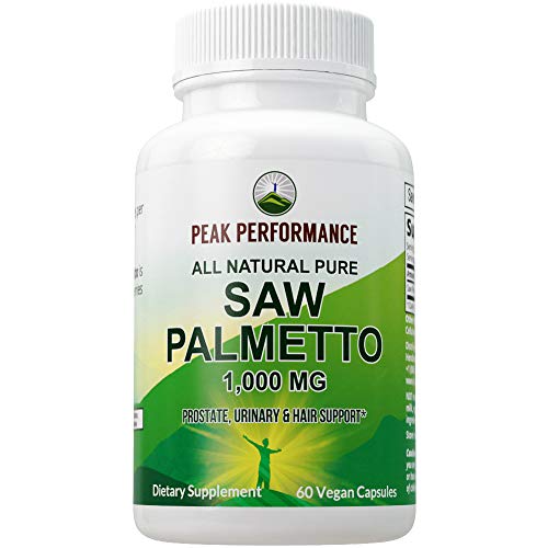 Saw Palmetto Capsules for Men and Women by Peak Performance. 1000mg All
