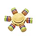 Metal Fidget Spinner WOQU, Rainbow Finger EDC Toys with 6 Winged Define Last 3mins for Anxiety Releasing(gold)