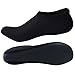 JACKSHIBO Men Women Quick-Dry Water Skin Shoes Aqua Socks for Water Sports Swim Surf Yoga Exercice Beach Black XXXL
