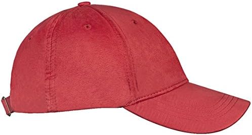 Blank Adjustable Classic Suede Cotton Solid Color plain Baseball Cap Unisex Average adult Adjustable Suede/Cotton sport outdoor (Hot Red)