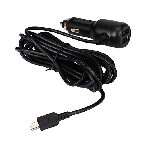 2 Usb Ports Vehicle Car Charger Power Cable Cord For Navman Gps Hp