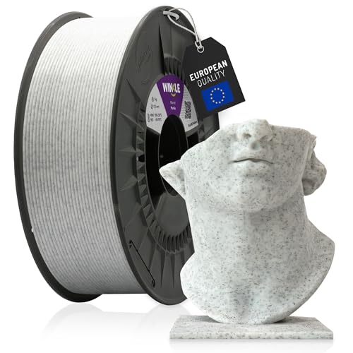 WINKLE PLA HD Textured Filament 1.75mm Marble for 3D Printing, 1kg Spool, 3D Printer Filament, 3D Printing Materials, Dimensional Accuracy +/- 0.05mm, Easy to Print