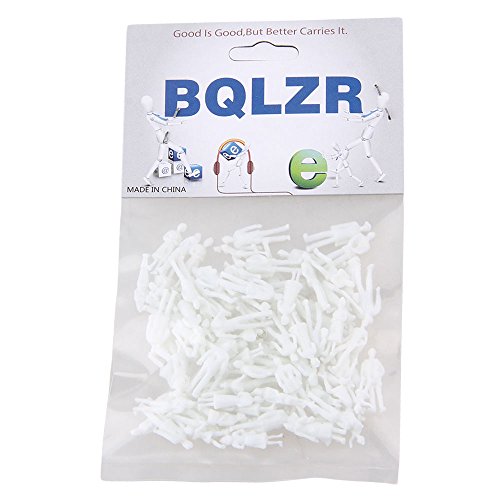 BQLZR White Unpainted Architectural 1:100 Scale Model Figures Pack of 100