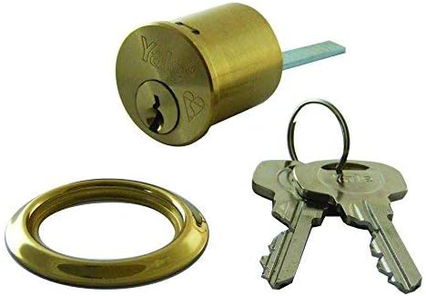 Yale B-X5-PB Replacement Rim Cylinder, Suitable for 38-57 mm Doors, High Security, 2 Keys Provided, Polished Brass Finish, Boxed - Image 3