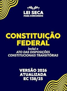 Livro Constituição Federal de 1988: Versão 2026 - Atualizada até a EC 138/2025