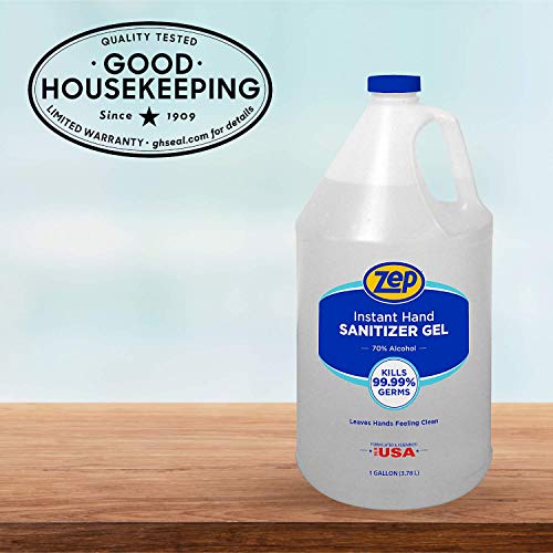 Zep Instant Hand Sanitizer Gel 70 Alcohol (1 gallon Case of 4) Made