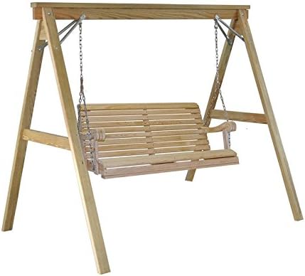 A-Frame Pine Wood Porch Swing Stand With Zinc Coated Fasteners