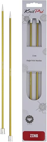KnitPro Zing Single Pointed Needles 10 inch 3.50mm | Aluminium