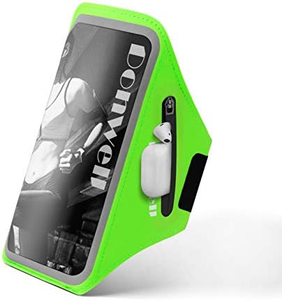ランニングアームバンド アームバンドairpods専用ポケット付き スマホ アームバンド高感度タッチok ランニングようスマホケース スマートフォン用 アームバンド ランニングスマホ サイズ調節可能 男女兼用 防汗 タッチ操作 ダブルポケット付き 小物収納 軽量 夜間反射 超薄
