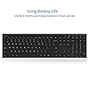 Arteck 2.4G Wireless Keyboard Stainless Steel Ultra Slim Full Size Keyboard with Numeric Keypad for Computer/Desktop/PC…