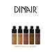 Mini Trial Size Bottles Set | Dinair Airbrush Makeup Foundation | Dark Shades | GLAMOUR: Natural, Light - Medium Coverage