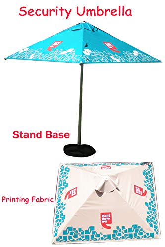 Patio Umbrella (Garden Umbrella - Blue & White)