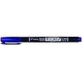 Tombow Fudenosuke Blue Hard Tip Brush Pen - Great for Drawing, Calligraphy, Sketching, and Note Taking - Bulk 12 Pack