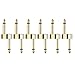 Donner Pedal Coupler Z Type Guitar Effect Connector 1/4 inch 6 Pack
