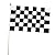 Set of 2 - Racing Outdoor Flag - Large 3' x 5', Weather-Resistant Polyester - Race Flags Nascar Theme Party Favor Decoration