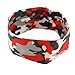 Yeshan 6 Pack Moisture Wicking Elastic Headband,Hairband,Stretch Head wrap for Running Workout Yoga and Fitness,Camouflage Design