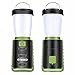 Enkeeo Mini LED Camping Lantern USB Rechargeable 300 Lumen Ultra Bright Portable Battery-Powered Light for Outdoors Hiking Tent Garden, Green