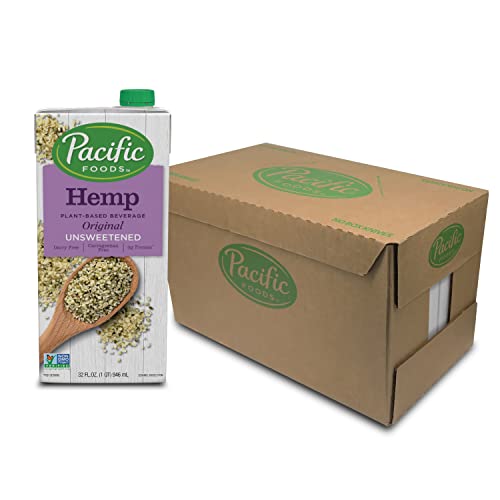 Pacific Foods Hemp Original Unsweetened PlantBased Milk, Keto Friendly