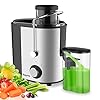 Juicer, Bagotte Juicers Whole Fruit and Vegetable Easy Clean, 600w, Stainless Steel Juicer Machine with Wide Mouth, Dual…