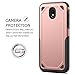 FastSun Slim Hybrid Shockproof Rubber Armor Case for Samsung Galaxy J7 J730 Pro (Rose Gold)