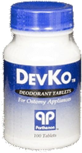 Parthenon DevKo Charcoal Deodorant Tablet (Bottle of 100 Each)