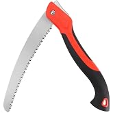 WEIMELTOY 10 Inch Heavy Duty Pruning Saw Folding Hand Saw with SK5 Blade | Hand Saw with Triple-cut Razor Teeth for Wood Cutting/Camping/Gardening Work/Hiking/Landscaping/Tree Trimming