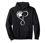 Dog Hoodie Fun Pawprint Design Hoodie Gift Love