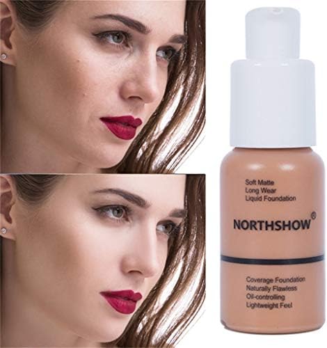 About1988 Foundation Liquid,Foundation Full Coverage New 30ml 25HR Matte Oil Control Concealer Liquid Foundation