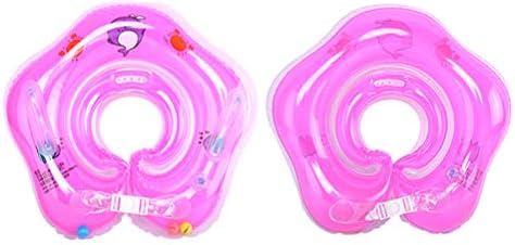Bath Pillows - 1pc Baby Float Ring Inflatable Born Infant Neck Swimming Circle - Center Pool Play Holder Float Inflatable Ring Drink Bath Pillows Inflatable Infant Neck Float Swim Ring Baby F