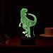 Dinosaur Night Light 3D Kids Bedside Lamp 7 Colors Change Dinosaur Toys Optical Illusion Night Lights Ideas Birthday Gifts for Kids Baby Girls Boys (Tyrannosaurus Rex 01)