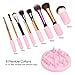 CkeyiN Makeup Brush Cleaner Automatic Spinner Cleaner Electric Foundation and Eyeshadow brush cleaner Fast Deep Cleaning 360 Rotation with 8 Rubber Holders, Suit for All size Makeup Brushe