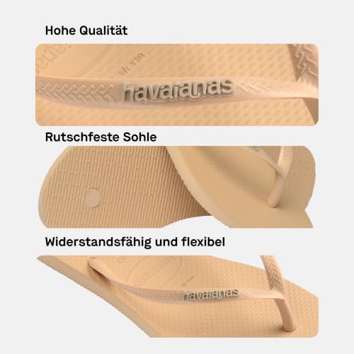 Slim Logo Pop Up Damen FlipFlop Golden 37 EU