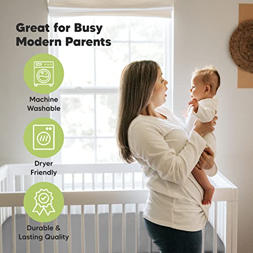 2Pack Jersey Fitted Baby Crib Sheets Soft & Breathable Crib Sheets