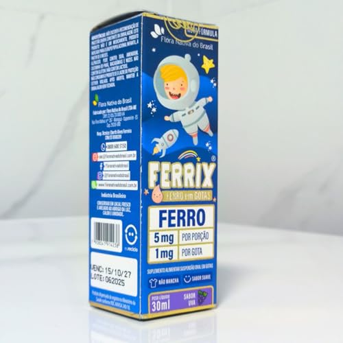 FERRIX (Ferro infantil) 30ml - Flora Nativa (Único, Uva)