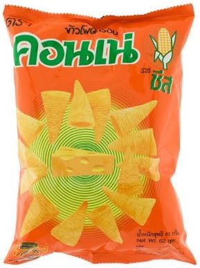 Thai Corne Snack Corn Cheese Flavour 62 Grams