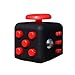 Balai Mini Fidget Cube Toy With Keychain Relieve Stress Anxiety And Boredom Black/Red