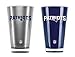 NFL New England Patriots 20oz Insulated Acrylic Tumbler Set of 2