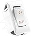 JR Products (12611-5 Ivory/Gold 12V On/Off Switch, (Pack of 5)
