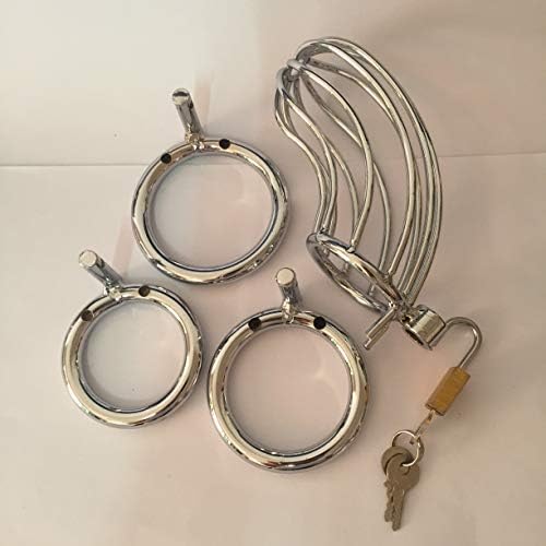 Briefs Silver 3 Ring Male Device Belt Cage Underwear Chastit++y Clothing