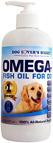Dog Lover's Secret Omega 3 Fish Oil For Dogs, 16 oz Pump Bottle